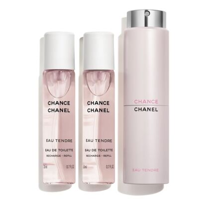 Chanel Chance Eau Tendre Woda Toaletowa 3x20ml WKŁADY Z ETUI