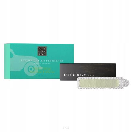 Rituals Luxury Car Air Refreshener Holder & 2 Refills, Lotus Flower & White Tea 2szt x 3g