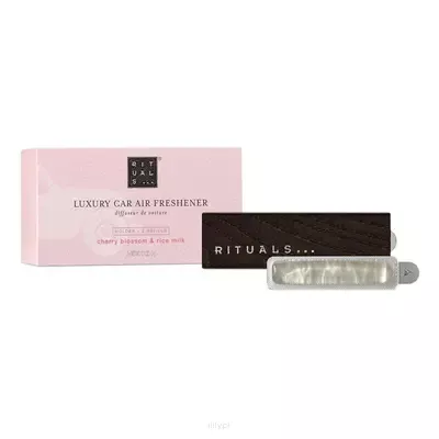 Rituals Luxury Car Air Refreshener Holder & 2 Refills, The Ritual Of Sakura Cherry Blossom & Rice Milk 2szt x 3g