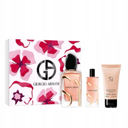 Giorgio Armani Si Intense Woda Perfumowana 100ml & Woda Perfumowana 15ml & Body Lotion 50ml ZESTAW