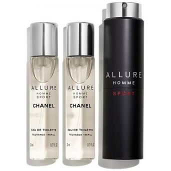 Chanel Allure Homme Sport Woda Toaletowa 3x20ml Wkłady Z Etui