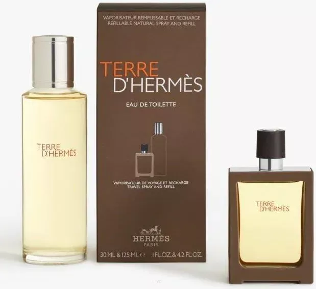 Hermes Terre D'Hermes Woda Toaletowa 30ml & Woda Toaletowa 125ml REFILL ZESTAW