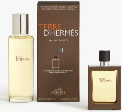Hermes Terre D'Hermes Woda Toaletowa 30ml & Woda Toaletowa 125ml REFILL ZESTAW