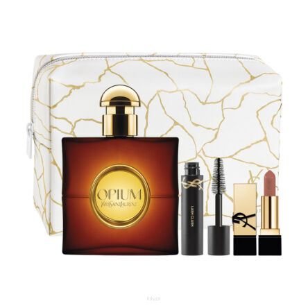 Yves Saint Laurent Opium Eau de Parfum 50ml & Maskara Czarna 2ml & Lippenstift 1,3G & Kosmetikerin