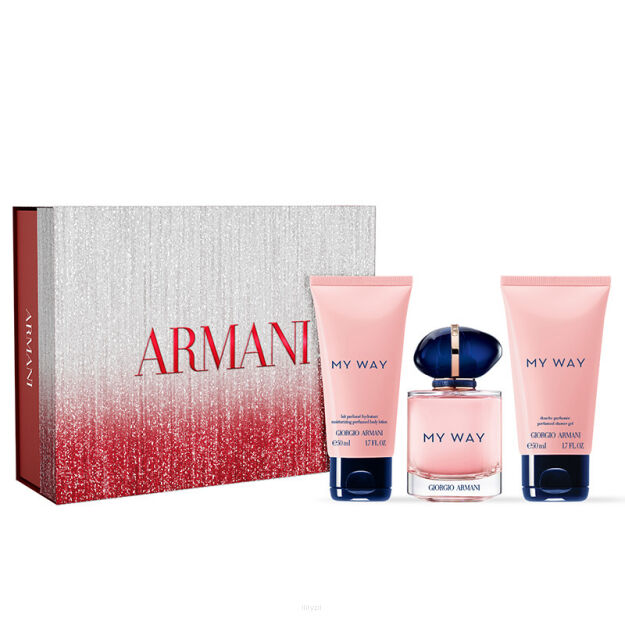 Giorgio Armani My Way Woda Perfumowana 50ml & Shower Gel 50ml & Body Lotion 50ml ZESTAW